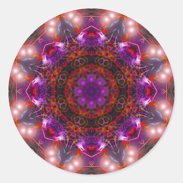Sticker Mandala Purple Light (Devant)