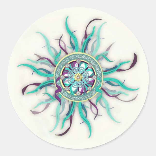 Sticker Mandala Ribbon Dharma (Devant)