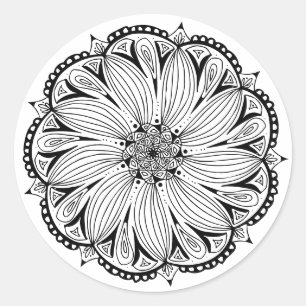 Sticker Mandala rond classique