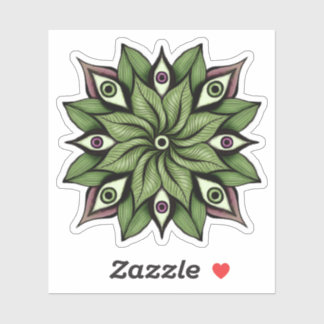 Sticker Mandala - Trippy Floral Patal