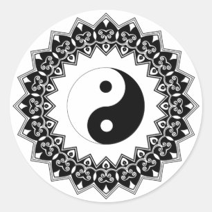 Sticker Mandala Yin Yang