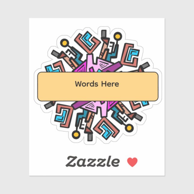 Sticker Mandela Designs (Feuille)