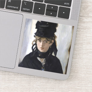 Sticker Manet - Berthe Morisot with a bouquet of violets