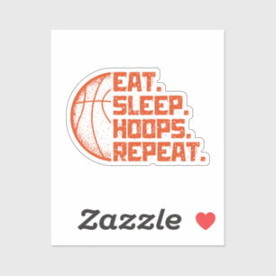 Sticker Mangez des cerceaux de sommeil Répéter les citatio
