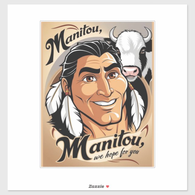 Sticker Manitou (Feuille)