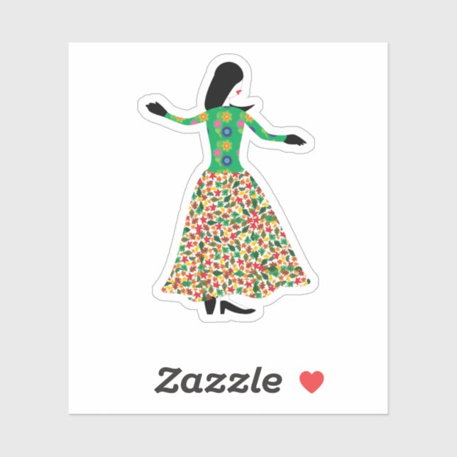 Sticker Mannequin de mode 01 (Feuille)