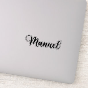 Sticker Manuel Nom - Calligraphie manuscrite