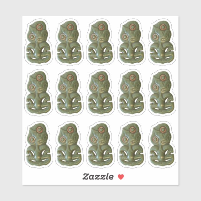 Sticker Maori Hei-Tiki (Feuille)