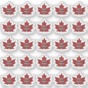 Sticker Maple Leaf Grade Dark Robuste goût
