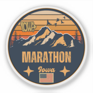Sticker Marathon, Iowa Ia, États-Unis