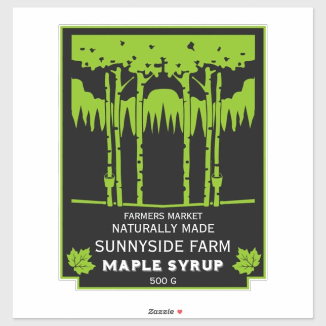 Sticker Marché des producteurs de sirop d'érable (Feuille)
