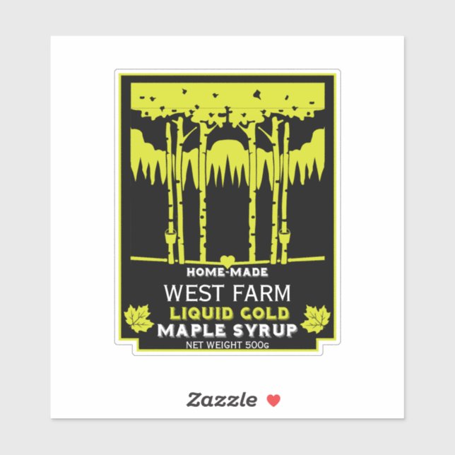Sticker Marché des producteurs de sirop d'érable (Feuille)