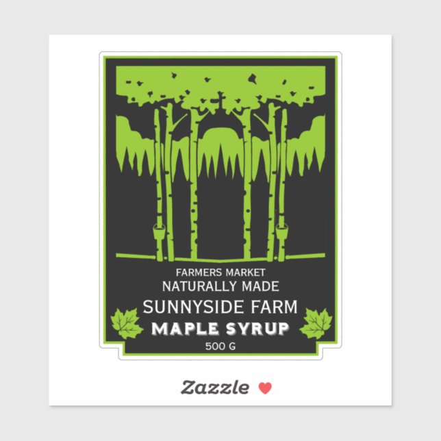 Sticker Marché des producteurs de sirop d'érable (Feuille)