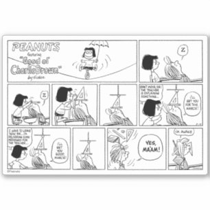 Sticker Marcie & Pepperment Patty En Classe