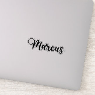 Sticker Marcus Name - Calligraphie manuscrite