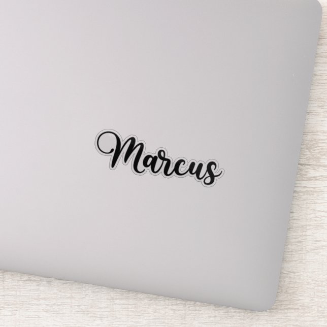 Sticker Marcus Name - Calligraphie manuscrite (Détail)