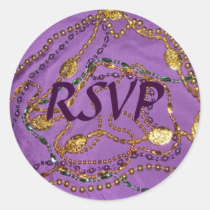 Sticker Mardi Gras RSVP