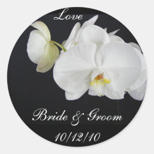 Sticker Mariage à orchidée blanche