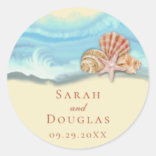 Sticker Mariage Blue Ocean Wave