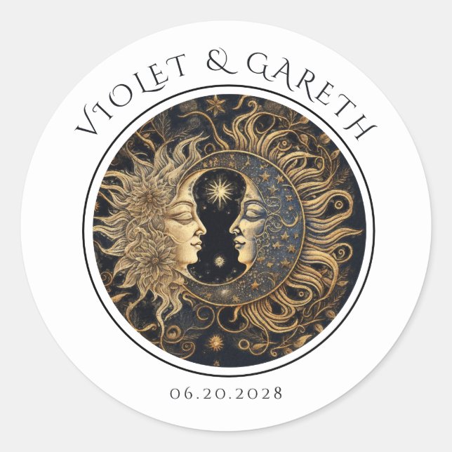 Sticker Mariage céleste Sun Moon (Devant)