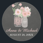 Sticker Mariage Chic Mason Jar & Chalkboard<br><div class="desc">Produits correspondants dans le Little Bayleigh Store !</div>