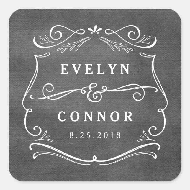 Sticker Mariage couleur modifiable par rouleaux (Devant)