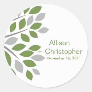 Sticker Mariage d'arbre vert d'automne