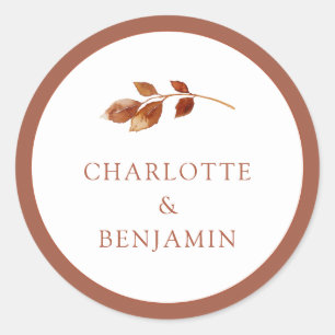 Sticker Mariage d'automne simple