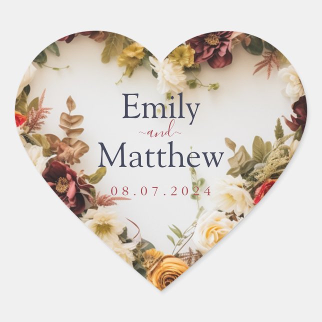Sticker mariage de automne (Devant)
