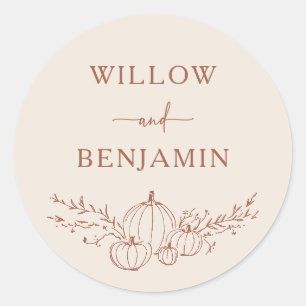 Sticker Mariage de automne simple