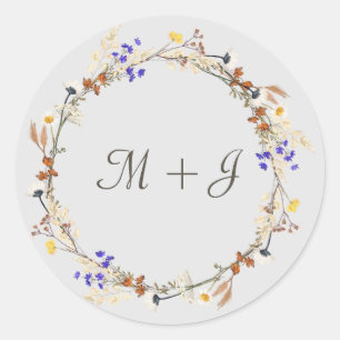 Sticker Mariage de fleurs sauvages