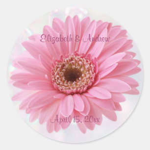 Sticker Mariage de marguerite rose