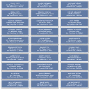 Sticker Mariage de typographie simple Nom d'hôte Adresse