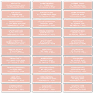 Sticker Mariage de typographie simple Nom d'hôte Adresse