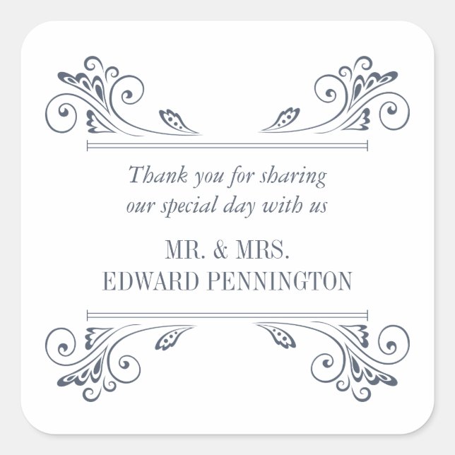 Sticker Mariage élégant (Devant)