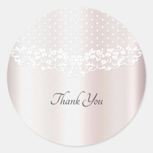 Sticker Mariage élégant en dentelle blanche