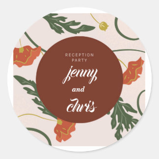 Sticker Mariage Eucalyptus vert personnalisé -