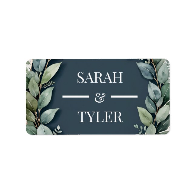 Sticker mariage EUCALYPTUS WREATH (Devant)