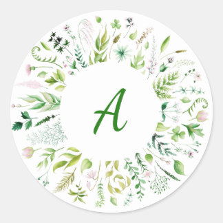 Sticker Mariage Floral Greenery