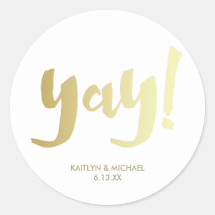 Sticker Mariage Gold Yay Glam