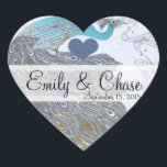 Sticker Mariage Gris Jaune Aqua Peacock Feathers<br><div class="desc">voir plus vintage paon oiseau Peacock Wedding Invitations Vintage Art nouveau Peacock Bird Parade Mariage -voir plus Vintage Bird Products Vintage Paisley Peacock Colors ou Fuchsia and Lime Paisley Faire-part de mariage -Paisley Peacock Colours Wedding Invitations, RSVP, Save the Date and Direction or Reception Cards. Cartes RSVP et Place RSVP...</div>