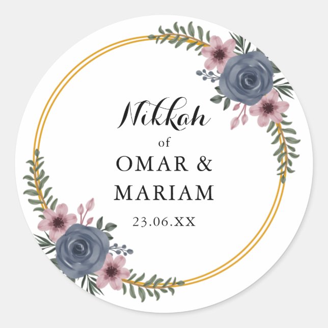 Sticker Mariage islamique (Devant)