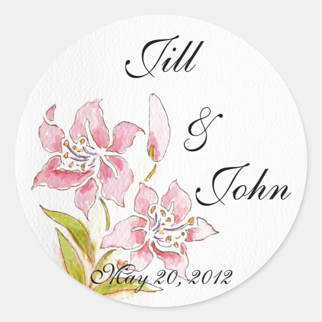 Sticker Mariage Lilly Save Date (Devant)