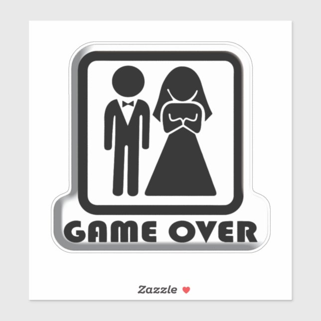 Sticker Mariage mariage - Jeu sur (Feuille)