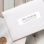 Sticker Mariage Moderne Élégant Chic Guest Noms et Adresse<br><div class="desc">Composé de simples sans serif et de typographie de script ludique. Ces éléments sont simples,  élégants et modernes. Il y a 30 autocollants plus petits dans une feuille. Il est conçu par White Paper Birch Co. exclusif pour Zazzle. Disponible ici : http://www.zazzle.com/store/whitepaperbirch</div>