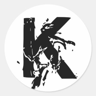 Sticker Mariage Monogram K