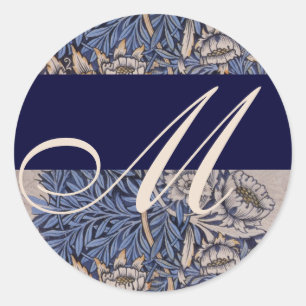 Sticker Mariage Motif Monogram William Morris