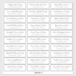 Sticker Mariage Nom d'invité Adresse Simple Moderne Chic<br><div class="desc">Composé de simple sans serif et de typographie serif moderne. Ces éléments sont simples,  élégants et modernes. Il y a 30 autocollants. Il est conçu par White Paper Birch Co. exclusif pour Zazzle. Disponible ici : http://www.zazzle.com/store/whitepaperbirch</div>