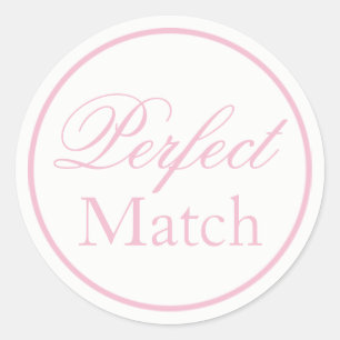 Sticker Mariage "Parfait" rose pâle