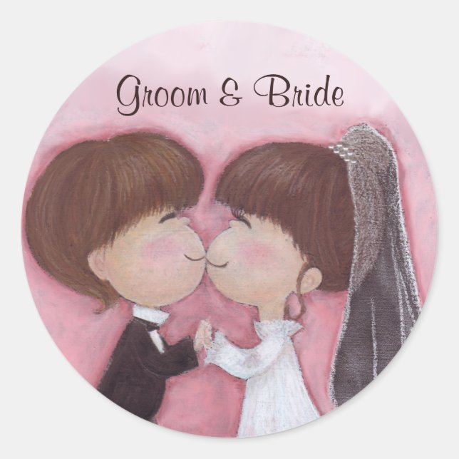 Sticker Mariage (personnalisable) (Devant)